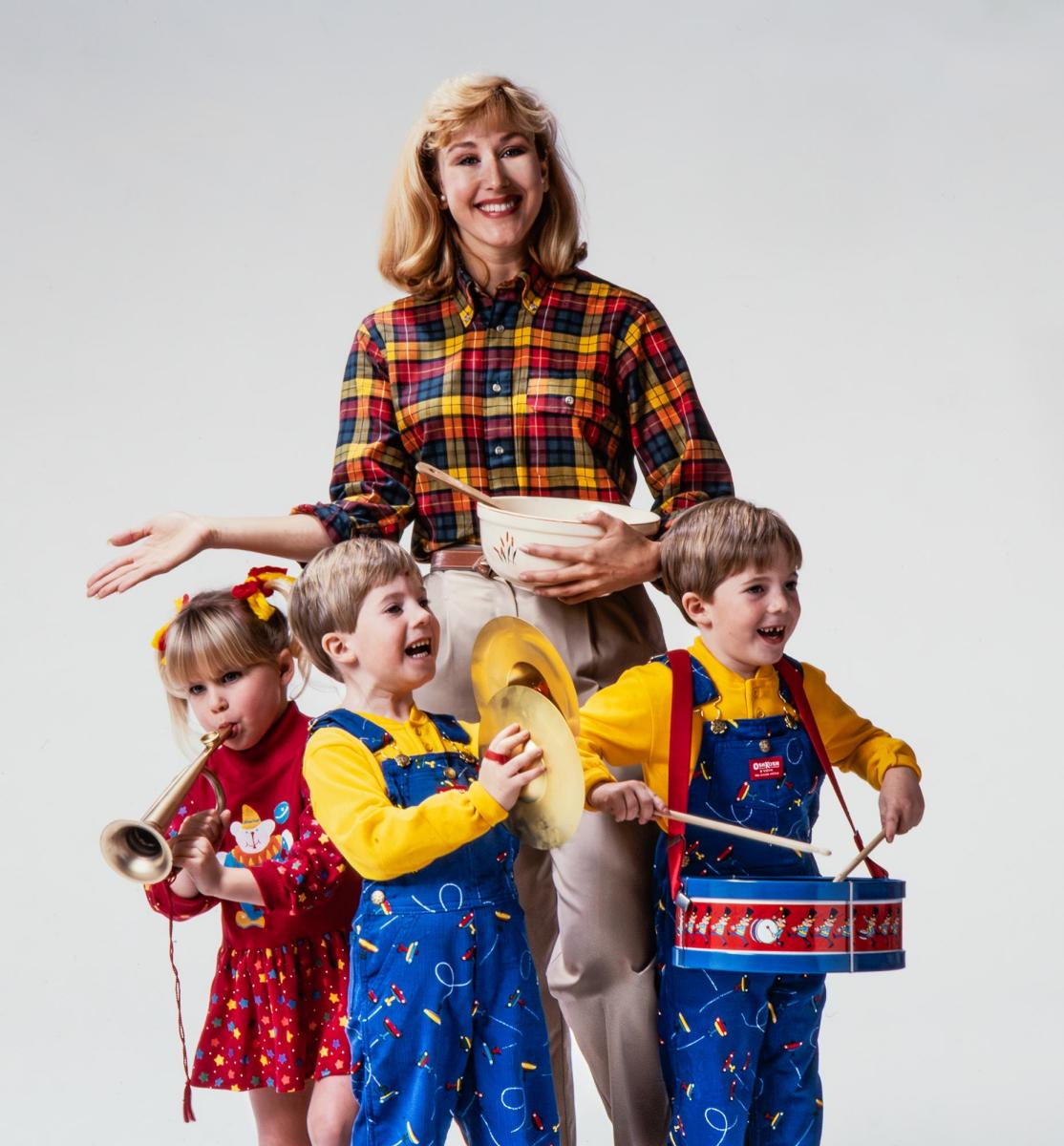 Family mom with kids that were photographed using toy props supplied by the photographer. : Family : Wyckoff NJ Family Portrait Photographer